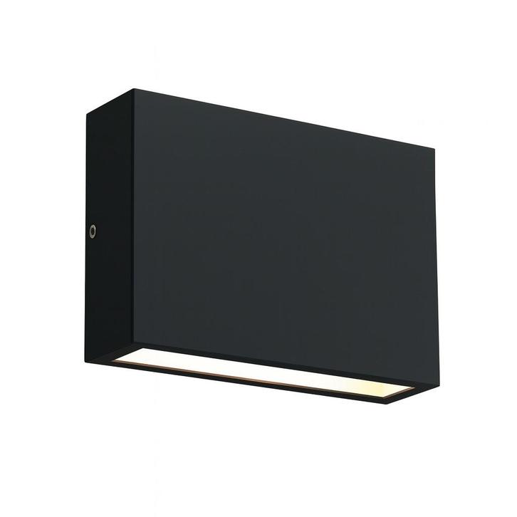 Wandverlichting modern Nelson Up en Down Muurlamp Zwart, Tuin en Terras, Buitenverlichting, Verzenden
