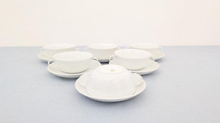 Tafelservies voor 6 (12) - Antico Doccia - Porselein -, Antiek en Kunst, Antiek | Meubels | Tafels