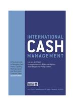 International Cash Management / Treasury management and, Boeken, Economie, Management en Marketing, Verzenden, Gelezen, L. van der Wielen