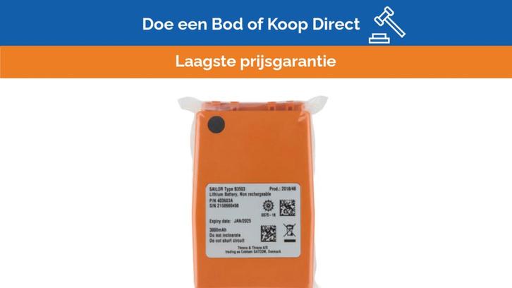 Bieden: Sailor 403503A ATEX Marine Radio Lithium, Sports nautiques & Bateaux, Instruments de navigation & Électronique maritime