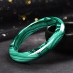 Natuurlijke Malachiet Bangle - Zorgvuldig gesneden en