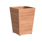 Hardhouten plantenbak Sevilla taps 70x70x99cm - Met bodem, Tuin en Terras, Bloembakken en Plantenbakken, Vierkant, Nieuw, 60 tot 100 cm