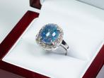 Sans prix de réserve - Bague - Argent 925 - opale - saphirs