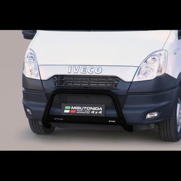 Pushbar | Iveco | Daily 12-14 4d bes. | RVS Medium Bar zwart, Verzenden