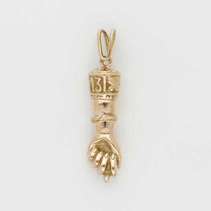 Hanger - 14 karaat Geel goud - Vijgenteken, Handtassen en Accessoires, Antieke sieraden