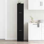 vidaXL Apothekerskast Zwart Eiken 30x41x174,5 cm Spaanplaat, Verzenden, Nieuw