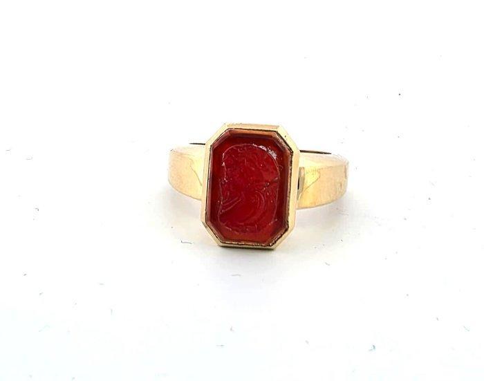 Ring - 18 karaat Geel goud, Handtassen en Accessoires, Ringen