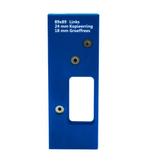 Boormal voor scharnieren ronde hoek 89x89 mm links, Doe-het-zelf en Bouw, Nieuw, Overige materialen, Klink of Kruk