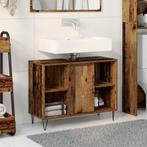 vidaXL Badkamerkast met plank Oud hout 80 x 33 x 60 cm, Verzenden, Nieuw