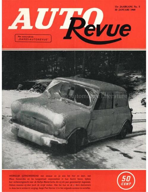 1960 AUTO REVUE MAGAZINE 02 NEDERLANDS, Boeken, Auto's | Folders en Tijdschriften, Ophalen of Verzenden