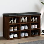vidaXL Schoenenbank 82x32x50 cm bewerkt hout bruin, Verzenden, Nieuw