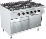 RVS Gasfornuis - 6 branders - 6 x 6,5 kW