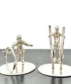 No reserve-Twee handgemaakte zilveren miniaturen oude