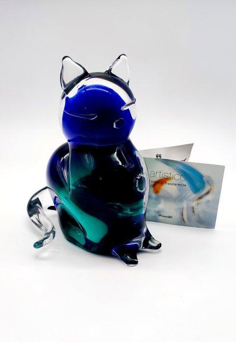 V.Nason&C. - Beeldje - Le chat assis - Muranoglas, Antiek en Kunst, Kunst | Designobjecten