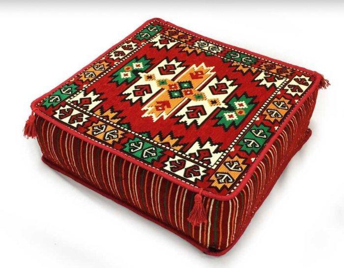 Coussin Ottoman - Kelim - 60 cm - 60 cm, Antiek en Kunst, Antiek | Tapijten, Tafelkleden en Textiel
