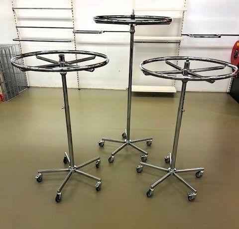 Kledingrek, confectierek, rond, chroom ø85cm, Zakelijke goederen, Kantoor en Winkelinrichting | Magazijn, Stelling en Opslag