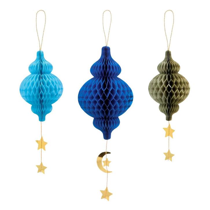 Ramadan Hangdecoratie 3 delig, Hobby en Vrije tijd, Feestartikelen, Nieuw, Verzenden
