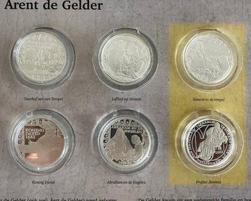 Pays-Bas. Rembrandt and his pupils silver coins (36 pieces)