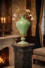 Vase - Porcelaine, Bronze - XL - 55cm - Perroquets, Antiquités & Art