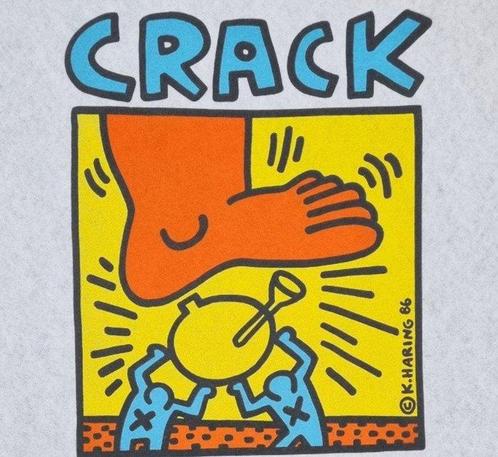 Keith Haring (1958-1990) - Crack Down! - Screen print, Antiek en Kunst, Kunst | Schilderijen | Modern