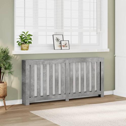 vidaXL Radiatorombouw 175x20x82 cm bewerkt hout betongrijs, Doe-het-zelf en Bouw, Verwarming en Radiatoren, Nieuw, Verzenden