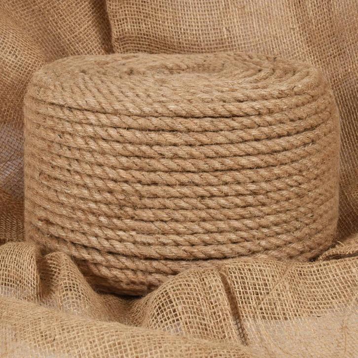 vidaXL Touw 10 mm 250 m 100% jute, Doe-het-zelf en Bouw, IJzerwaren en Bevestigingsmiddelen, Nieuw, Verzenden