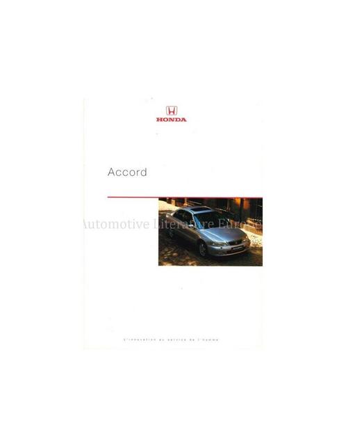 2000 HONDA ACCORD BROCHURE FRANS, Boeken, Auto's | Folders en Tijdschriften