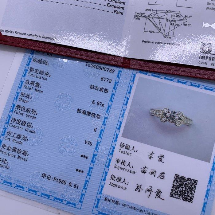 Cartier - Ring Platina - 0.51ct. tw., Handtassen en Accessoires, Ringen