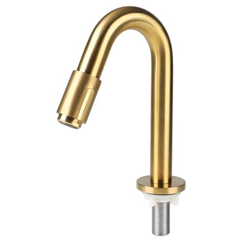 Koudwaterkraan Differnz Bow 19 cm Mat Goud, Doe-het-zelf en Bouw, Sanitair, Kraan, Nieuw, Ophalen of Verzenden