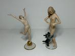 Hutschenreuther - Beeldje - Set of 2 German figurines, Antiek en Kunst, Antiek | Glaswerk en Kristal