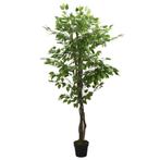 vidaXL Kunstplant ficus 378 bladeren 80 cm groen, Verzenden, Nieuw