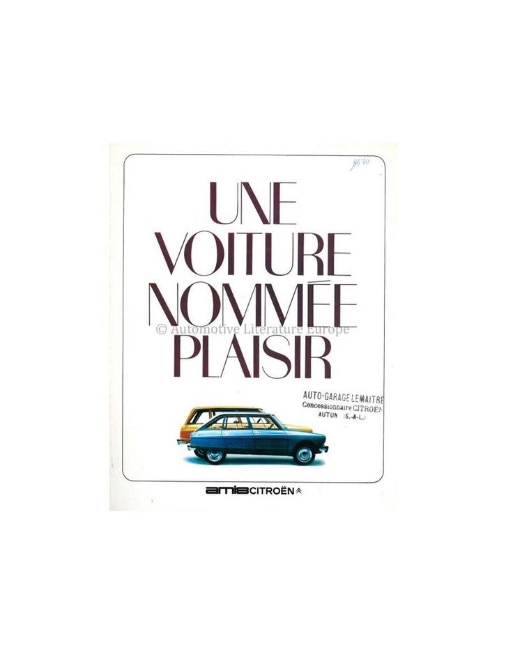 1970 CITROËN AMI 8 BROCHURE FRANS, Boeken, Auto's | Folders en Tijdschriften, Ophalen of Verzenden