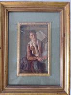 Salvatore Cacace (1901-1965) - Autoritratto con violino, Antiek en Kunst, Kunst | Schilderijen | Klassiek