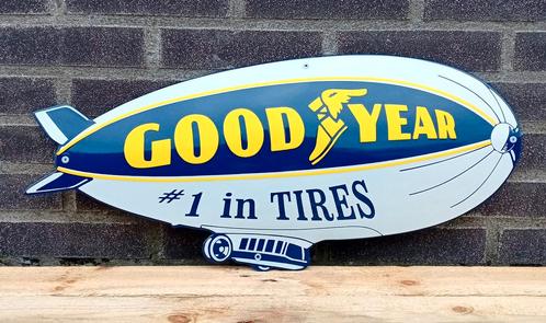 Good Year Zeppelin (Blimp) emaille, Verzamelen, Merken en Reclamevoorwerpen, Verzenden