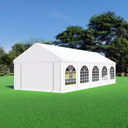 Partytent 4x10  PVC - Premium | Wit, Tuin en Terras, Partytenten, 8 meter of meer, Partytent, Nieuw, 4 tot 6 meter, Verzenden
