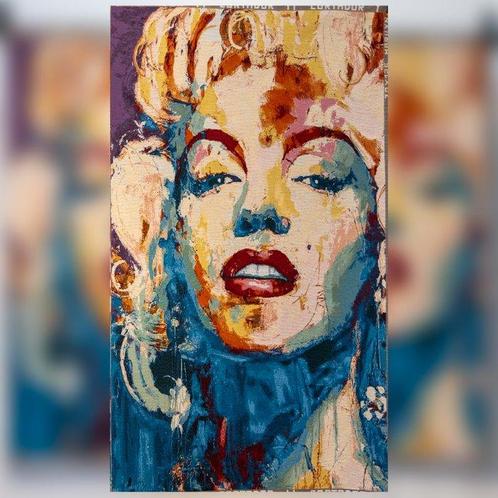 Portrait de Marilyn Monroe - Tapisserie  - 125 cm - 70 cm, Antiek en Kunst, Kunst | Designobjecten