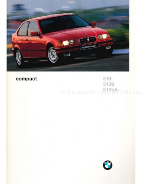 1996 BMW 3 SERIE COMPACT BROCHURE FRANS, Livres, Autos | Brochures & Magazines, Enlèvement ou Envoi