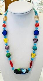 Murano-glas - Halsketting, Antiek en Kunst