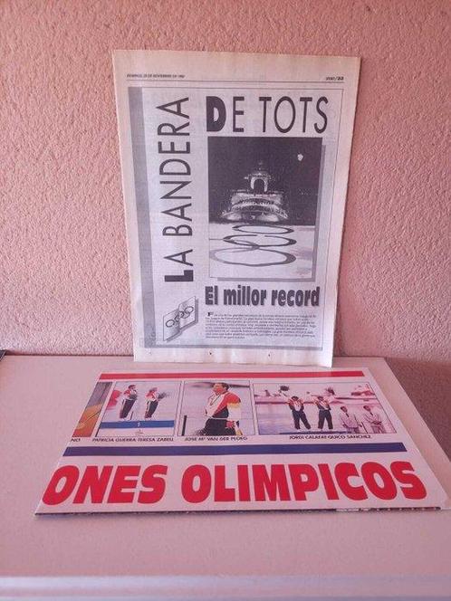 Juegos Olimpicos Barcelona 1992. Bandera original., Verzamelen, Overige Verzamelen