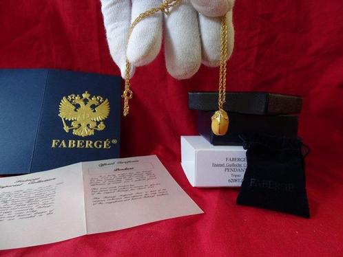 Maison Fabergé - Pendentif Impérial Oeuf - Sachet original, Antiquités & Art, Curiosités & Brocante