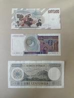 Italie. - 3 banknotes - various dates (Sans prix de réserve)
