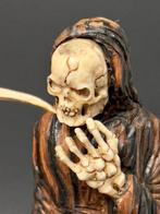 Beeldje, Vanité Memento Mori - 20 cm - Hout, Been