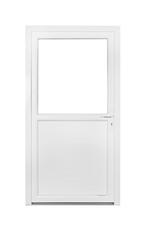 PVC Kunststof Deur wit 1/2 glas Premium b110 x h210 cm R., Doe-het-zelf en Bouw, Deuren en Vliegenramen, Nieuw, Glas, Ophalen of Verzenden