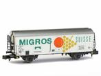 Schaal N Brawa 67114 Goederenwagen Migros van de FS #3766, Gebruikt, Gelijkstroom, Overige typen, Ophalen of Verzenden