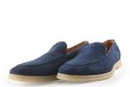 Santoni Instappers in maat 42 Blauw | 5% extra korting, Kleding | Heren, Schoenen, Overige typen, Zo goed als nieuw, Santoni, Verzenden