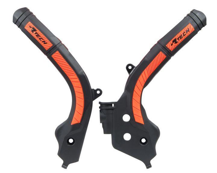 Racetech frame beschermers zwart / oranje KTM 16-18 &amp; Hu, Motoren, Onderdelen | Overige, Verzenden