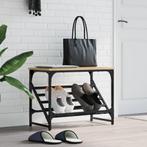 vidaXL Schoenenrek 60x30x45 cm bewerkt hout sonoma, Verzenden, Nieuw