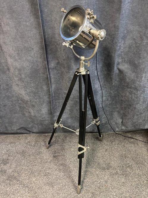 Staande lamp - Metaal / Hout - XL - Scheepslamp, Antiek en Kunst, Curiosa en Brocante