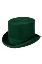 Luxe Hoge Hoed Groen Hoog Model 61 100% Wol Heren Man Wolvil, Ophalen of Verzenden, Nieuw