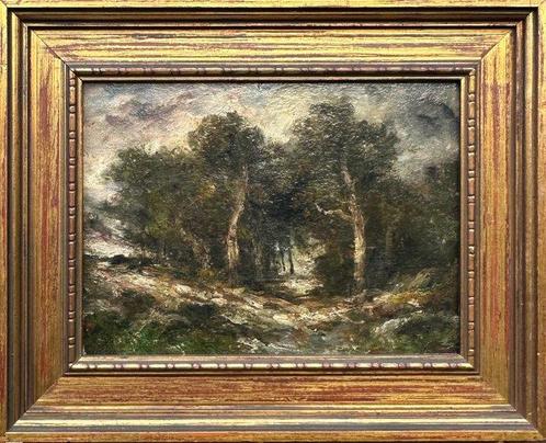 Théodore Rousseau (1812-1867), Navolger van - A Path Through, Antiek en Kunst, Kunst | Schilderijen | Klassiek